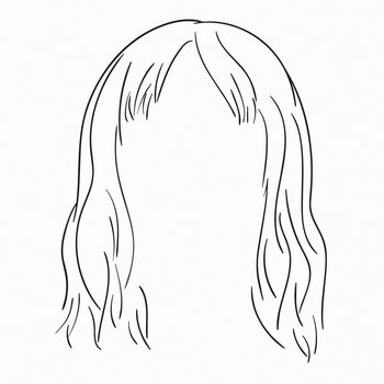 Szkic włosów kobiety