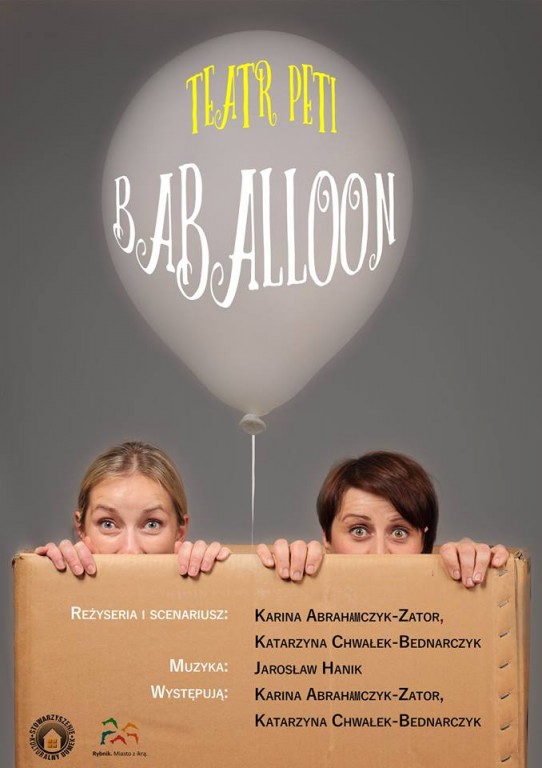 plakat promocyjny teatr peti baballoon
