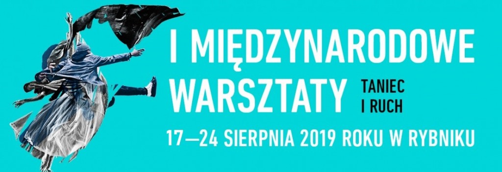 plakat pierwsze międzynarodowe warsztaty taniec i ruch