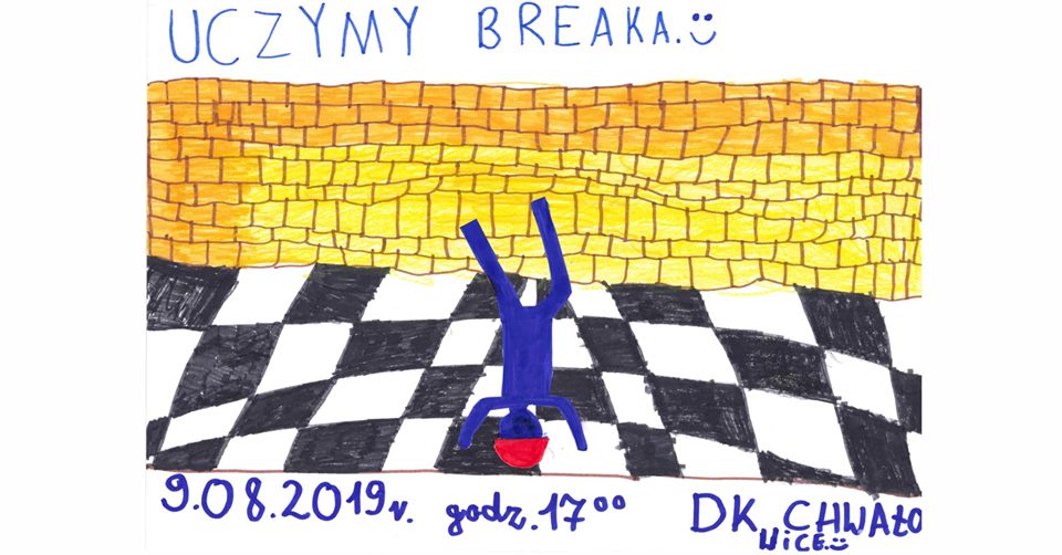 Plakat promocyjny uczymy breaka