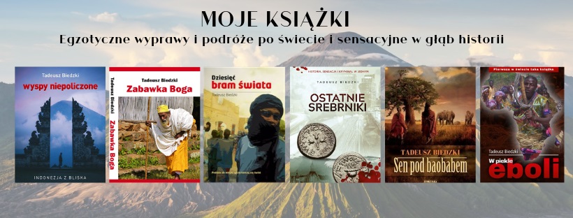 Plakat promocyjny książek autora