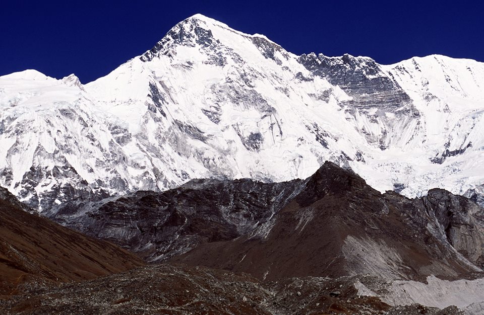 Ośnieżone góry w Nepalu