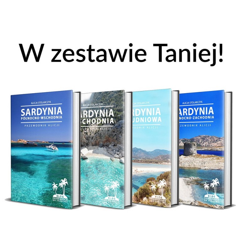 Plakat reklamowy książek o sardyni