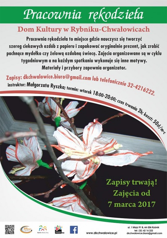 Plakat Pracownia rękodzieła 2017