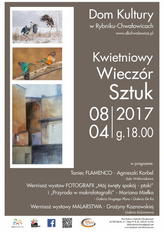 Plakat Kwietniowy Wieczór Sztuk 2017