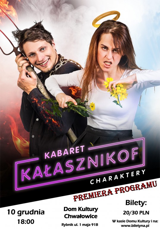 Plakat 'Kabaret Kałasznikof'