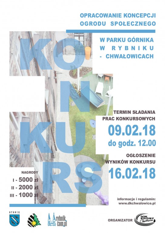 Plakat Konkurs Opracowanie koncepcji Ogrodu Społecznego