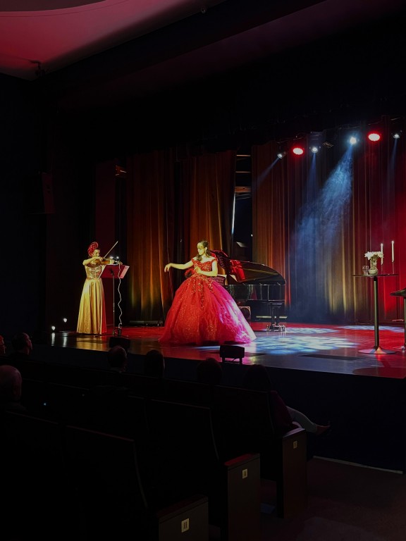 występ sceniczny, koncert w konwencji operetki
