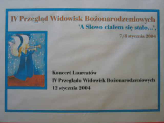 Plakat IV Przeglądu Widowisk Bożonarodzeniowych