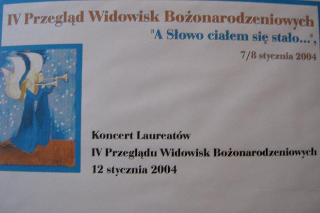 Plakat IV Przeglądu Widowisk Bożonarodzeniowych