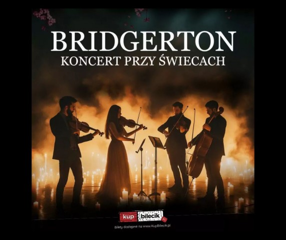 Bridgerton koncert przy  świecach, 4 osoby w sytuacji scenicznej