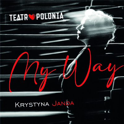 zdjęcie, kobieta obrócona profilem w lewo na tle sali teatralnej, Teatr Polonia, My Way, Krystyna Janda