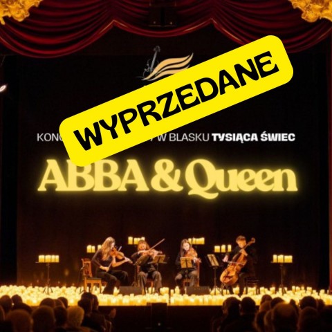 występ sceniczny, 4 muzyków na na instrumentach strunowych, koncert smyczkowy w blasku tysiąca świec ABBA & Queen