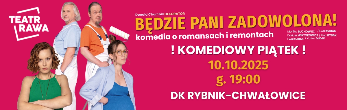 baner reklamujący spektakl 10.10.2025